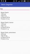 zzBesin Değerleri screenshot 2