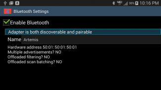 Bluetooth Settings screenshot 2