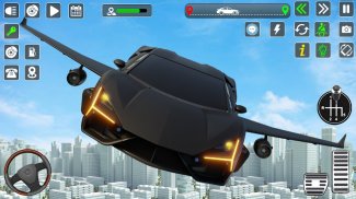 उडत गाडी खेळ गाडी उड्डाण 3D screenshot 5