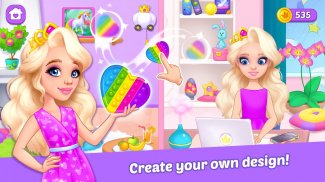 Princess doll home Paper game screenshot 3