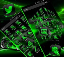 Neon Green Car Launcher Theme screenshot 2