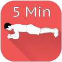 5 Minuti di esercizi di Plank Icon