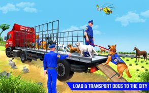 City Dog Transport Truck games screenshot 2