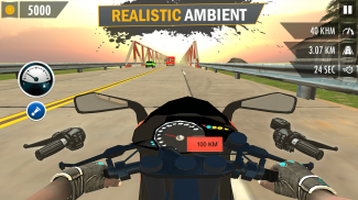 Highway Traffic Bike Rider - Endless Traffic screenshot 3