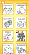 Fruits Coloring Game & Drawing Book - Kids Game screenshot 2