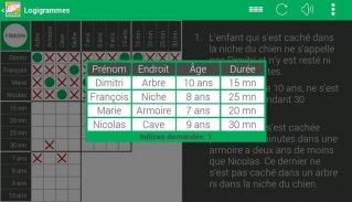Logic Grid Problems in French screenshot 8