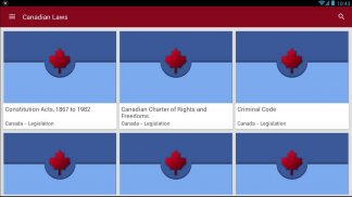 Canadian Law List screenshot 1