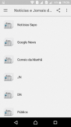 Notícias e Jornais de Portugal screenshot 1