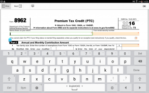 PDF Form 8962 for IRS: Sign Tax Digital eForm screenshot 0