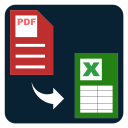 Convert PDF to XLSX Icon