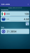 Euro x Mexican Peso screenshot 1