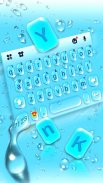 Tema Keyboard Blue 3d Waterdro screenshot 0