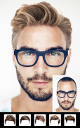 Beard Man - Aplicativo de penteados,barba e cabelo screenshot 14