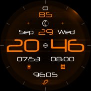 Alpha Dark digital watch face screenshot 6