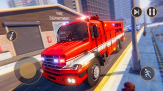 911 Rescue Fire Truck Games 3D screenshot 3