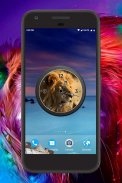 Lion Clock Live Wallpaper screenshot 1