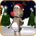 Singing Christmas Reindeer Icon