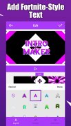 Fort Intro Maker для YouTube - Fortnite введение screenshot 1