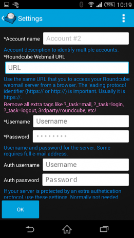 Roundcube app