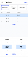 UPP - Workout Tracker screenshot 1