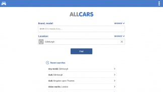 Search for used cars to buy screenshot 0