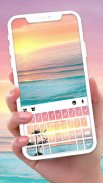 Beautiful Sunset Beach Keyboard Theme screenshot 2