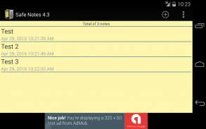 Safe Notes is a secure notepad screenshot 5