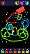 Glitter House coloring for kid screenshot 12