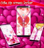 Cute zip screen locker screenshot 5