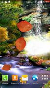 3D Autumn Waterfall Wallpaper screenshot 8