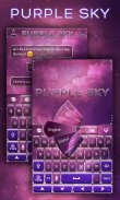 Purple Sky GO Keyboard Theme screenshot 1