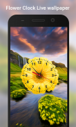 Flower Clock live wallpaper screenshot 2