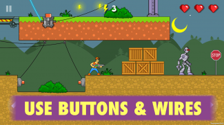 High Voltage 2D — Robots Attack Battle Platformer screenshot 11