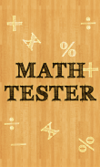 Math Tester screenshot 0