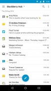 BlackBerry Hub+ Posteingang screenshot 1