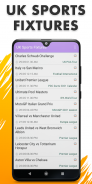 UK Sports Fixtures screenshot 1