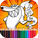 Zig Sharko Cartoon Coloring Game