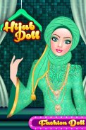 Hijab Doll Fashion Salon Dress Up Game screenshot 0