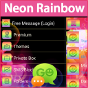 GO SMS Pro Neon Rainbow Icon