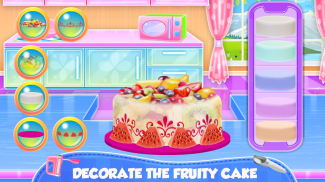 Fruity Ice Cream Cake Cooking screenshot 0