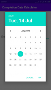 Completion Date Calculator screenshot 2