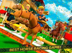 Cartoon Horse Riding: At Yarış screenshot 1