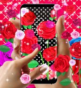 Pink red roses live wallpaper screenshot 8