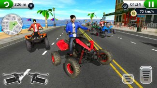 ATV City Traffic Racing Games 2019 screenshot 1