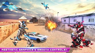 Russian Plane Robot Car Transform Mech Robot Wars screenshot 2