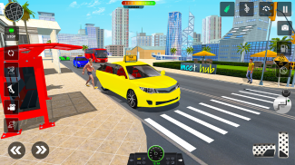 Taxi Cab Car driving school 3d screenshot 1