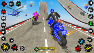 Police bike Stunt Bike Racing screenshot 0