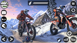 Dirt Bike Mountain Snow Race screenshot 2