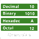 Binary Hex Dec Oct Conversion