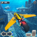 Underwater Racing Motorbike Flying Stunts